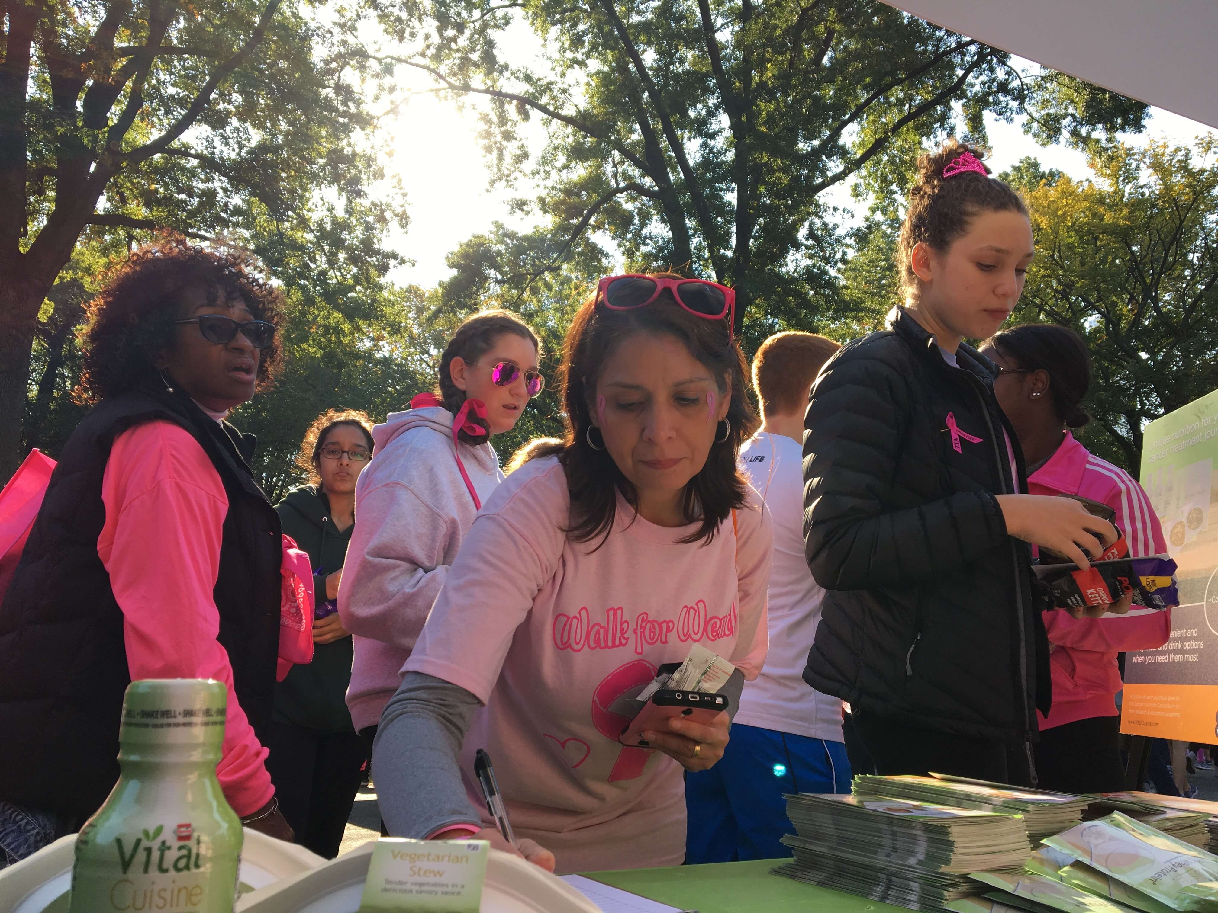 Participant trying Vital cuisine Products