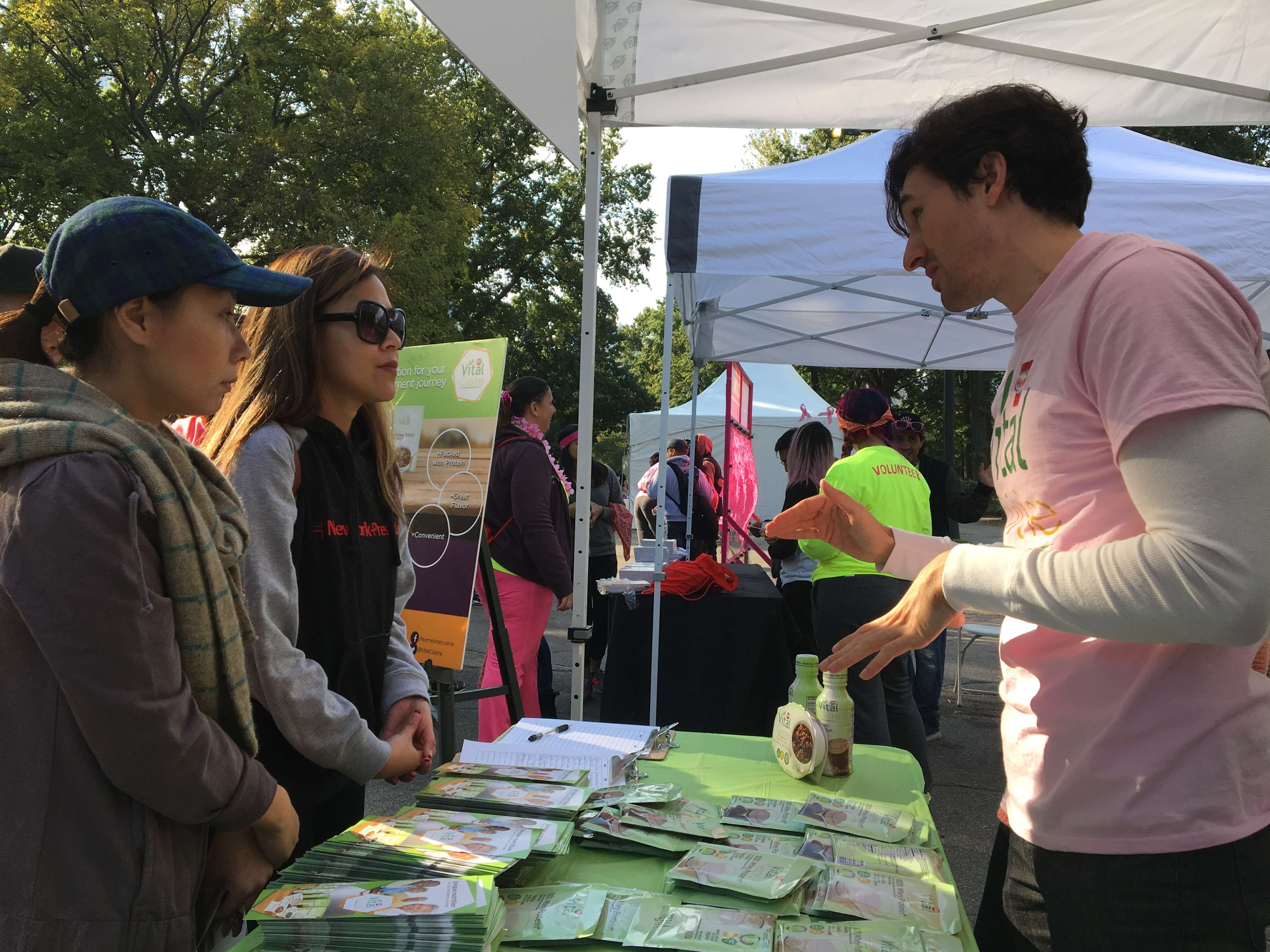 Vital Cuisine Table at MSABC Walk Event