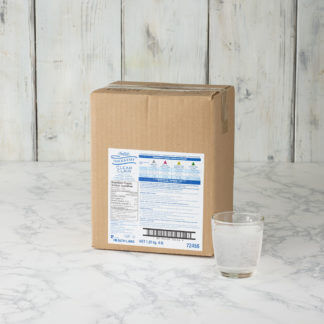 Thick and Easy in box with cup of clear thickened beverage next to it