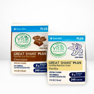 Hormel Vital Cuisine Great Shake™ Plus Soy Shakes chocolate and vanilla flavor