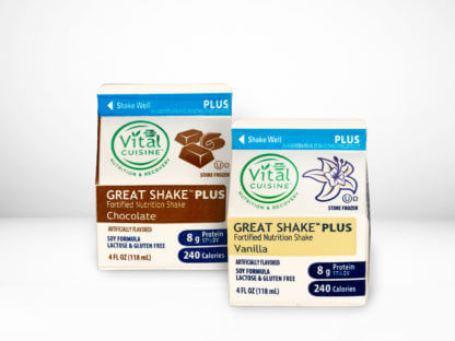Hormel Vital Cuisine Great Shake™ Plus Soy Shakes chocolate and vanilla flavor