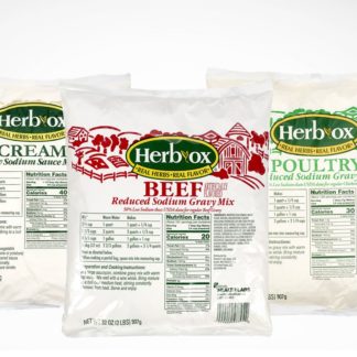 3 Herb-Ox® Reduced Sodium Gravy & Soup Mixes