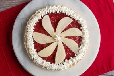 Cranberry Pear Tart dessert for dysphagia diets