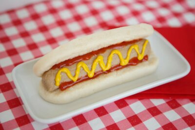Dysphagia-friendly hot dog and bun