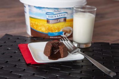 Lava cakes dessert for dysphagia diets