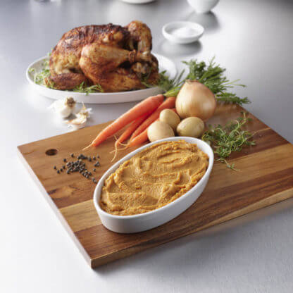 Pureed roasted chicken
