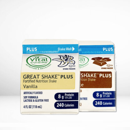 Hormel Vital Cuisine Great Shake™ Plus Soy Shakes chocolate and vanilla flavor